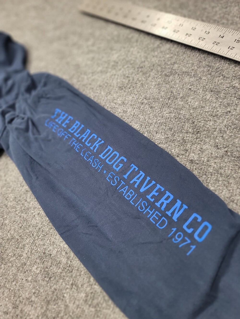 Mens Black Dog Tavern Company Light Weight Hoodie Blue Size XXL - Picture 8 of 10